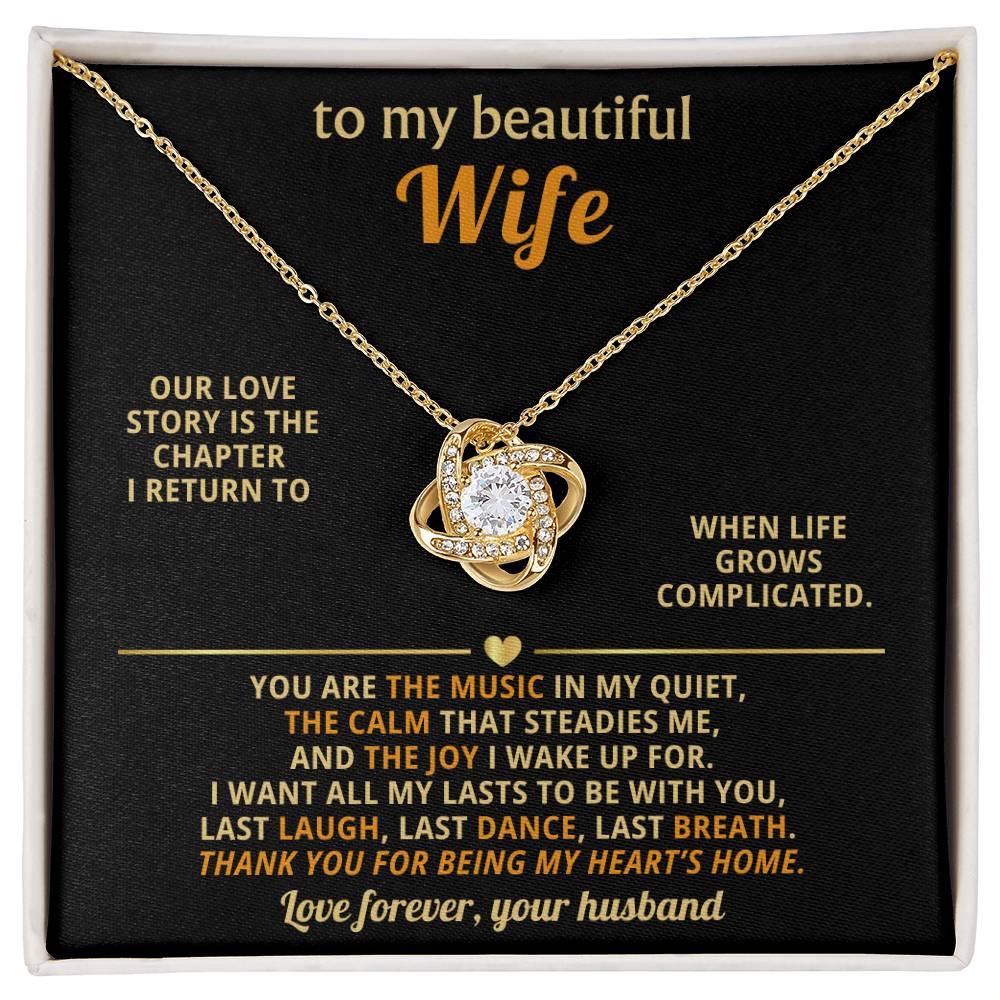 To my beautiful Wife, You are the music in my quiet
