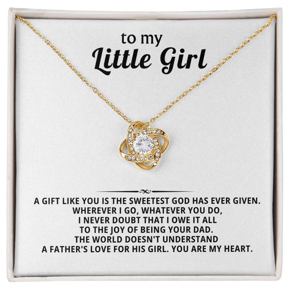 To My Little Girl, gift like you is the sweetest God has ever given