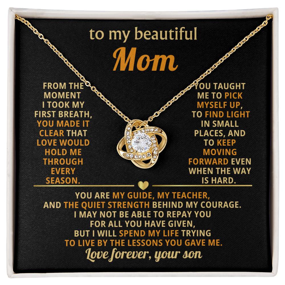 To My Mom, You are my guide, my teacher, and the quiet strength behind my courage