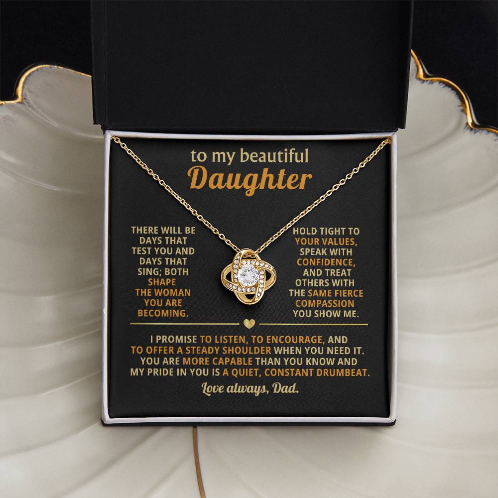 To my beautiful Daughter,ou are more capable than you know and my pride in you is a quiet