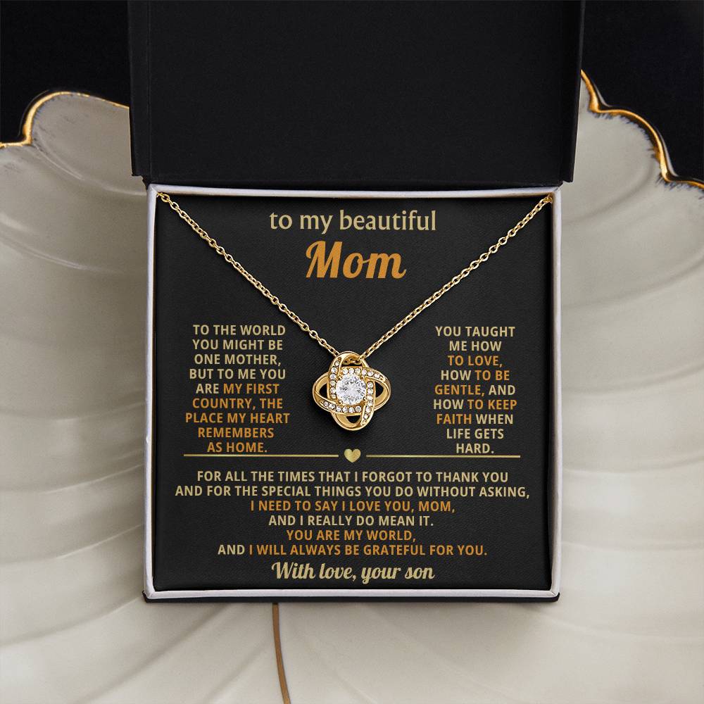 To My Mom, You taught me how to love, how to be gentle