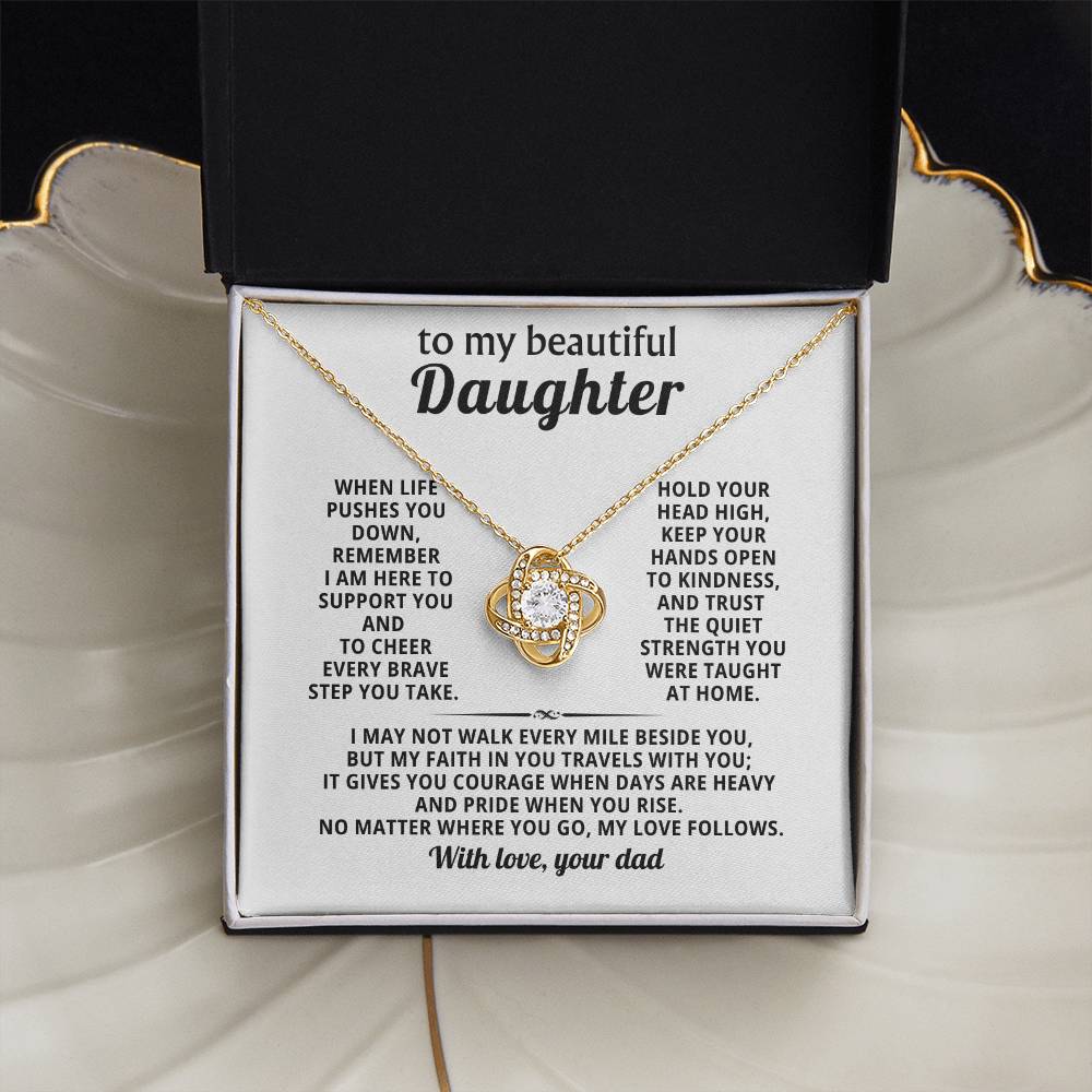 To my beautiful Daughter, My faith in you travels with you
