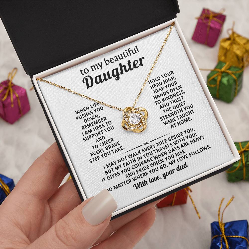 To my beautiful Daughter, My faith in you travels with you