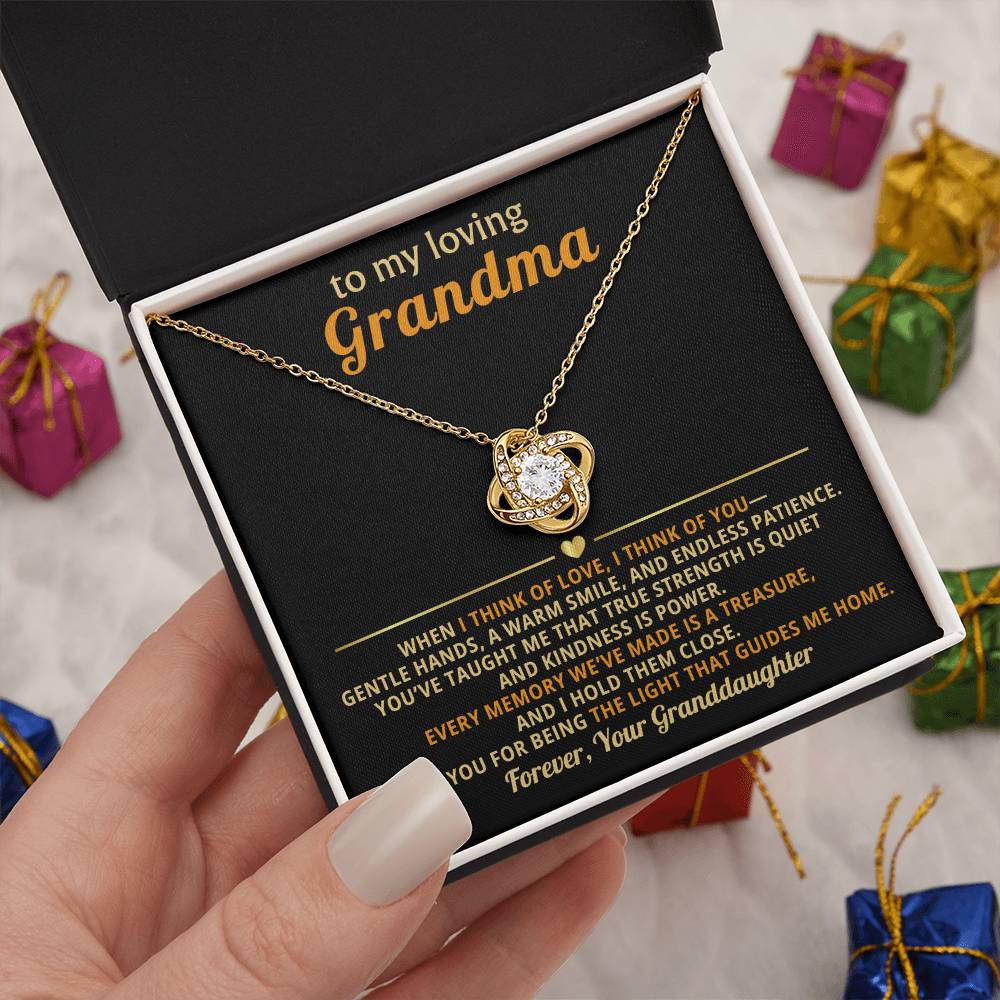 To My loving Grandma, When I think of love, I think of you - From Granddaughter