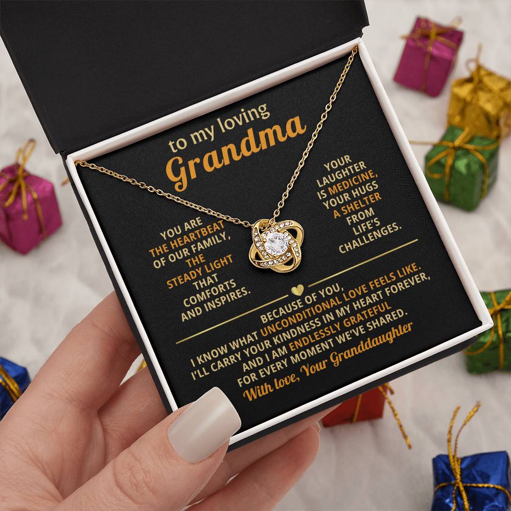 To My loving Grandma, You are the heartbeat of our family - From Granddaughter