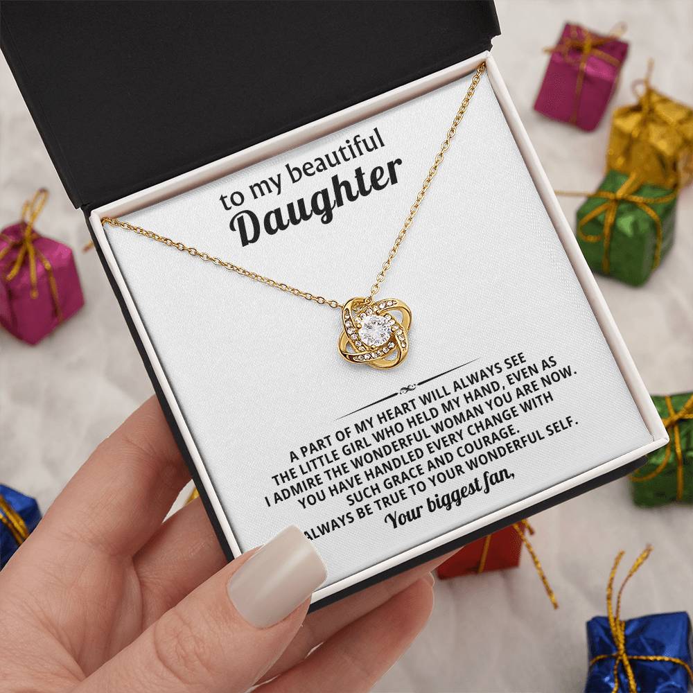 To my beautiful daughter, I admire the wonderful woman you are now