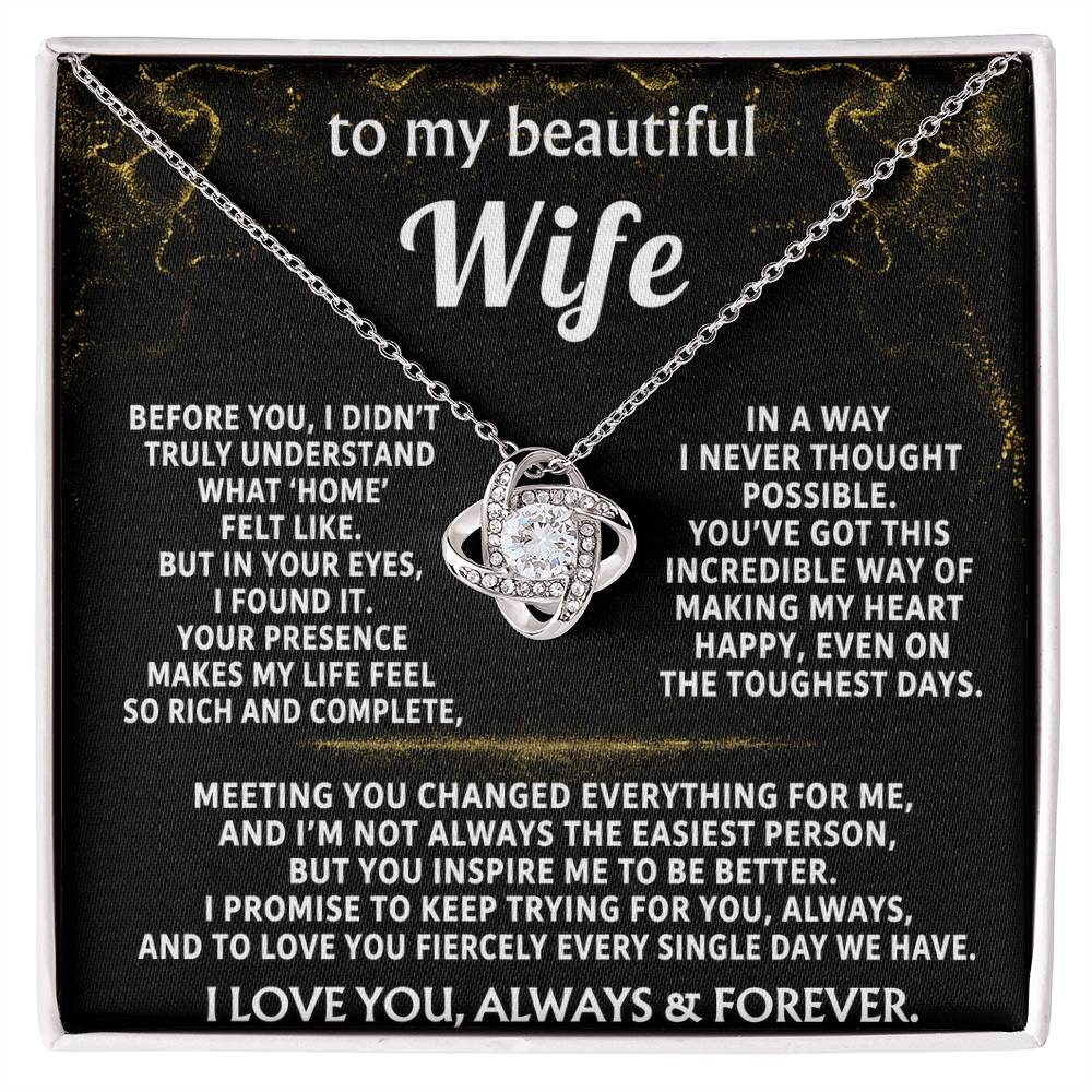 To My Wife, My heart found home in you.