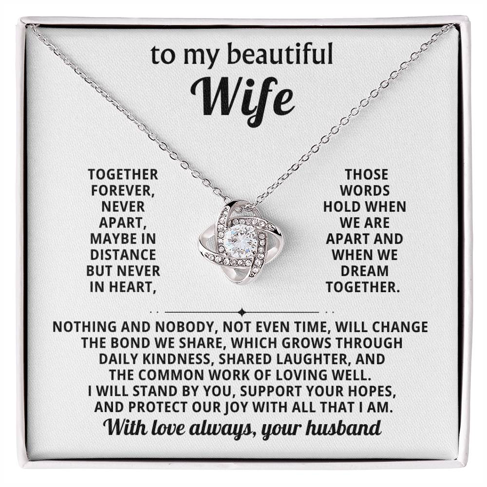 To my beautiful Wife, Nothing and nobody, not even time, will change the bond we share