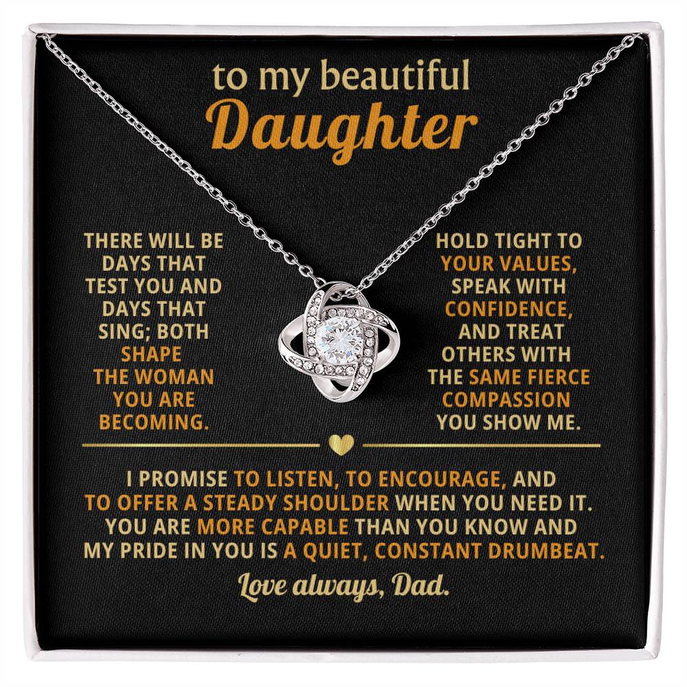 To my beautiful Daughter,ou are more capable than you know and my pride in you is a quiet
