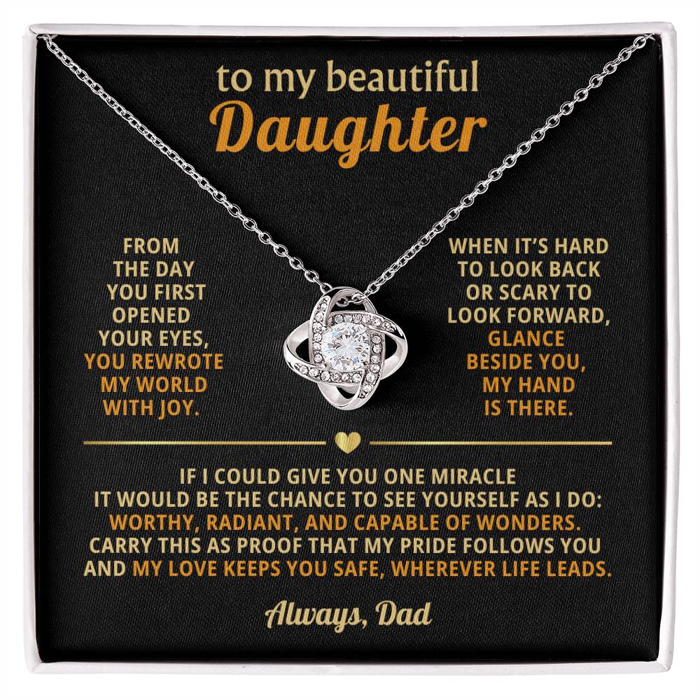 To my beautiful Daughter, You rewrote my world with joy