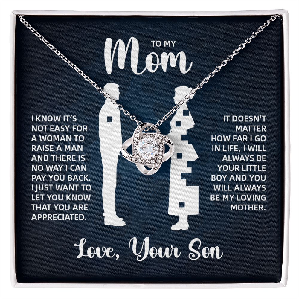 TO MY MOM LITTLE BOY BLUE LOVE KNOT