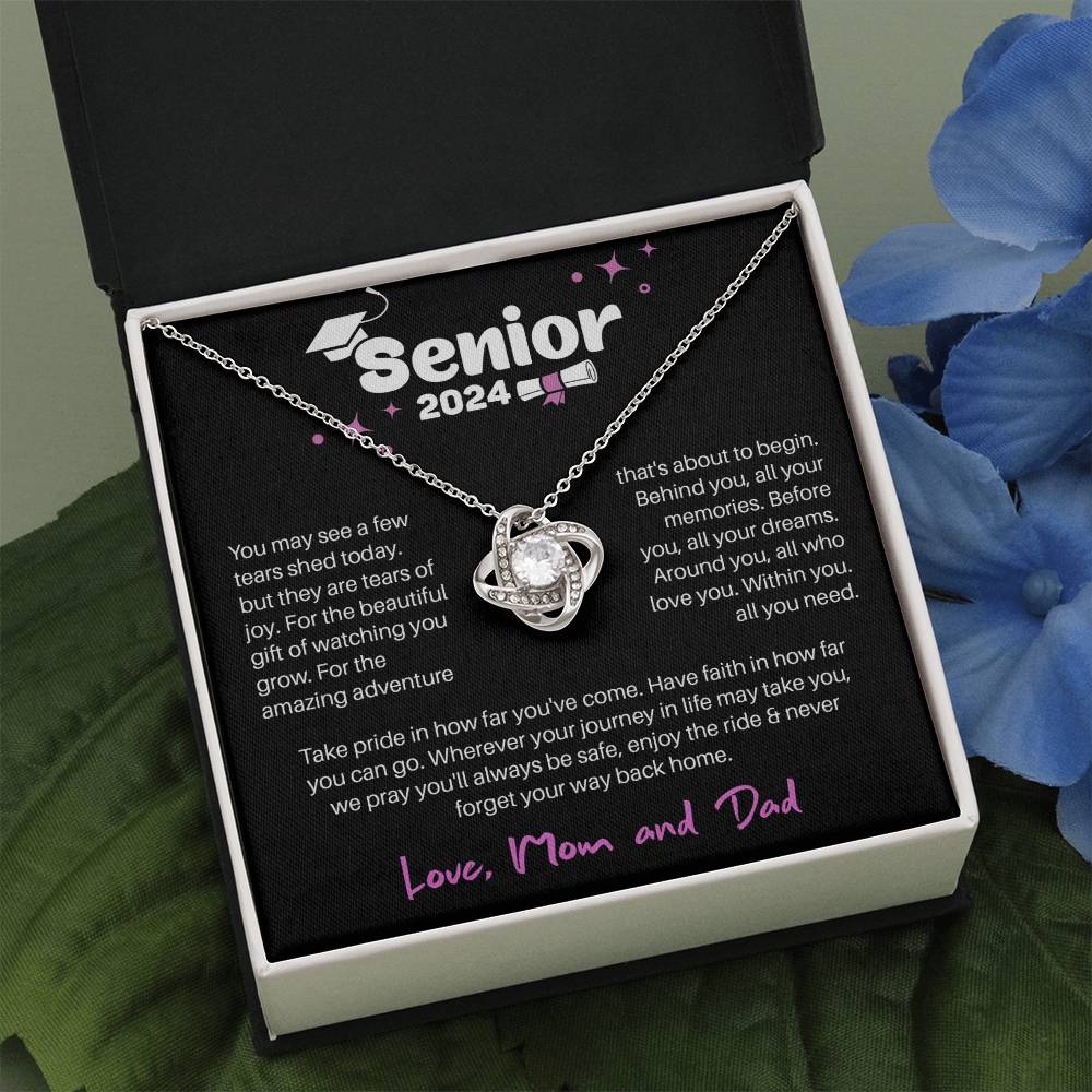 GRADUATION ADVENTURE FOR HER LOVE KNOT NECKLACE