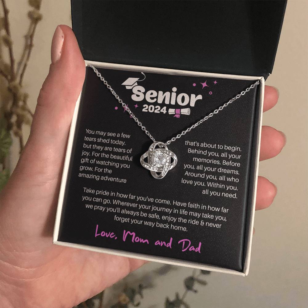 GRADUATION ADVENTURE FOR HER LOVE KNOT NECKLACE