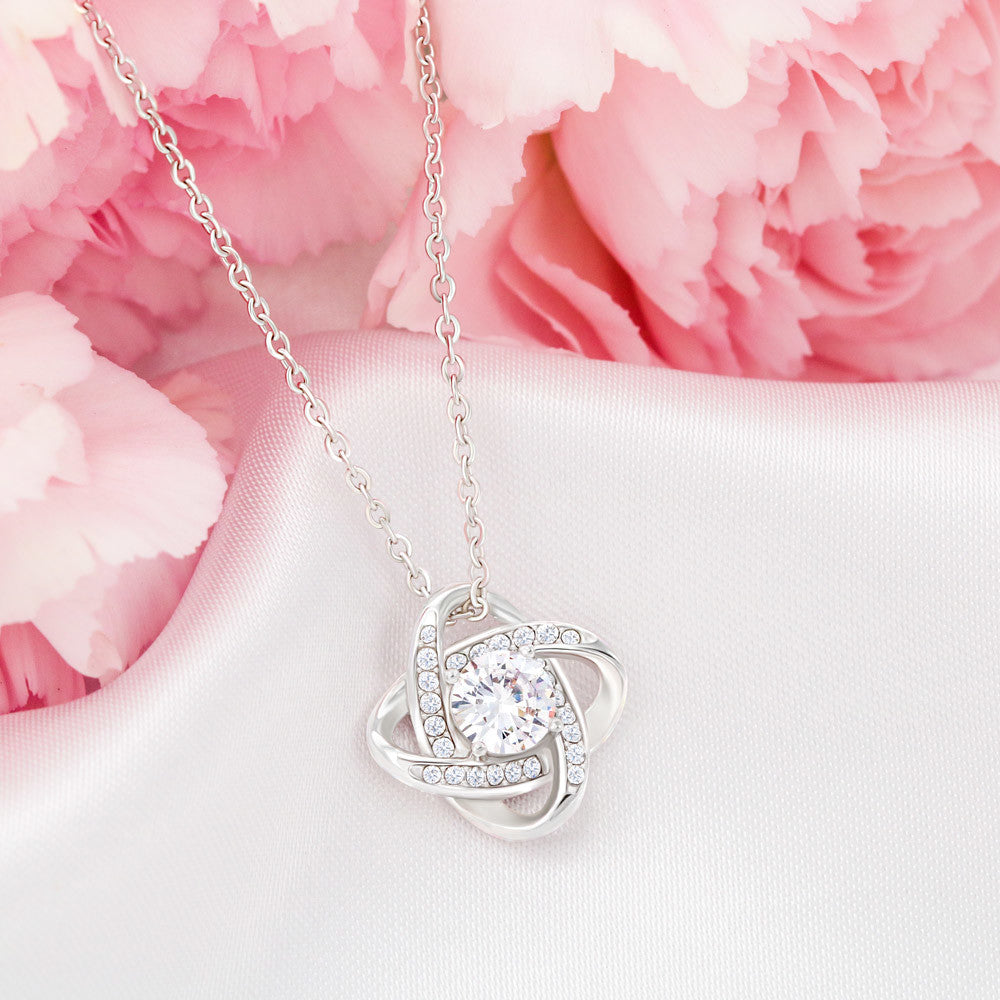 TO MY BEAUTIFUL WIFE RATHER LOVE KNOT NECKLACE GIFT SET