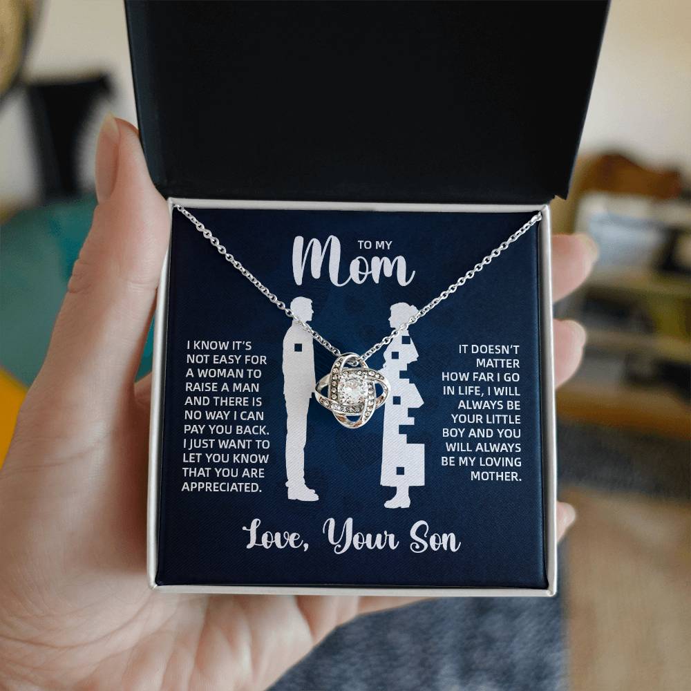 TO MY MOM LITTLE BOY BLUE LOVE KNOT
