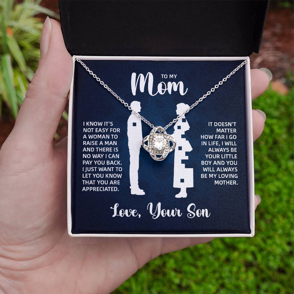 TO MY MOM LITTLE BOY BLUE LOVE KNOT