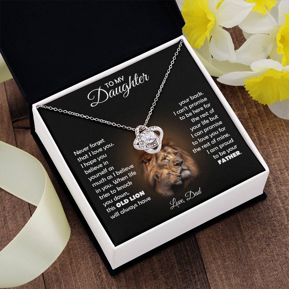 TO MY DAUGHTER THIS LION LOVE KNOT