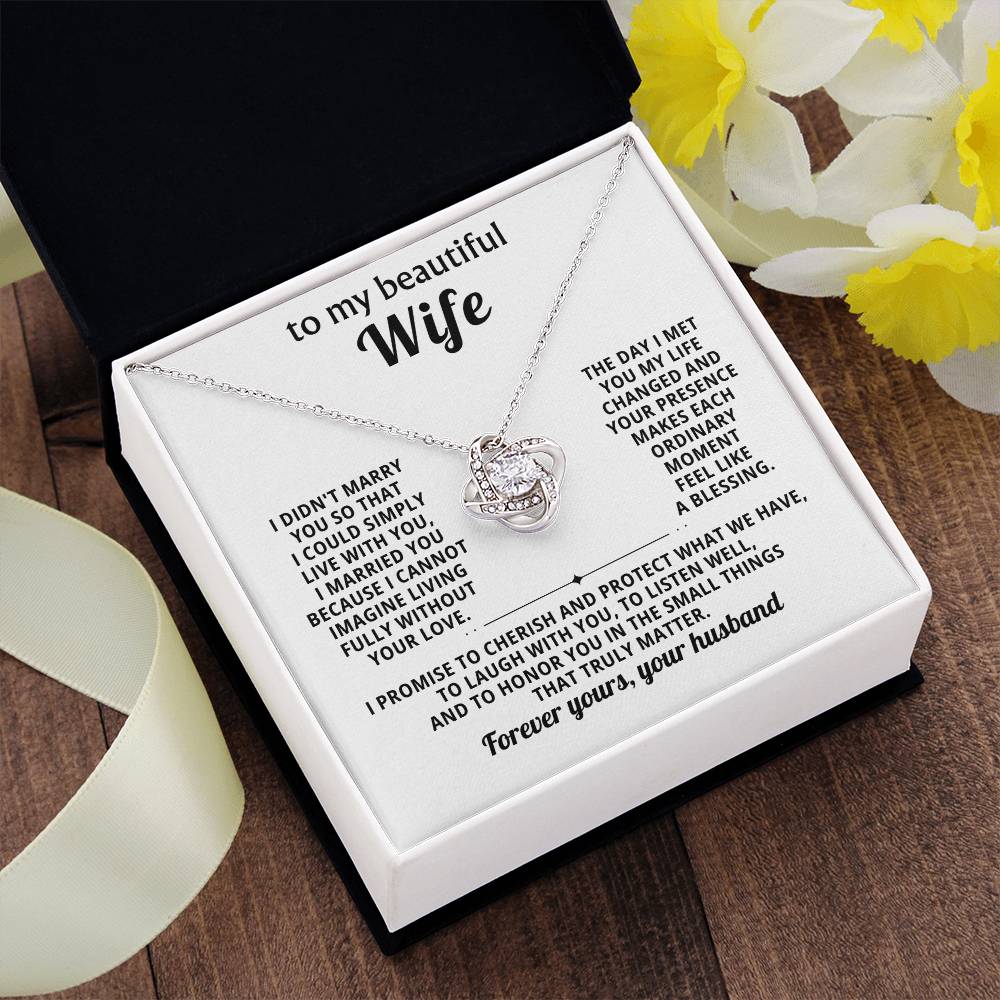 To my beautiful Wife, I promise to cherish and protect what we have
