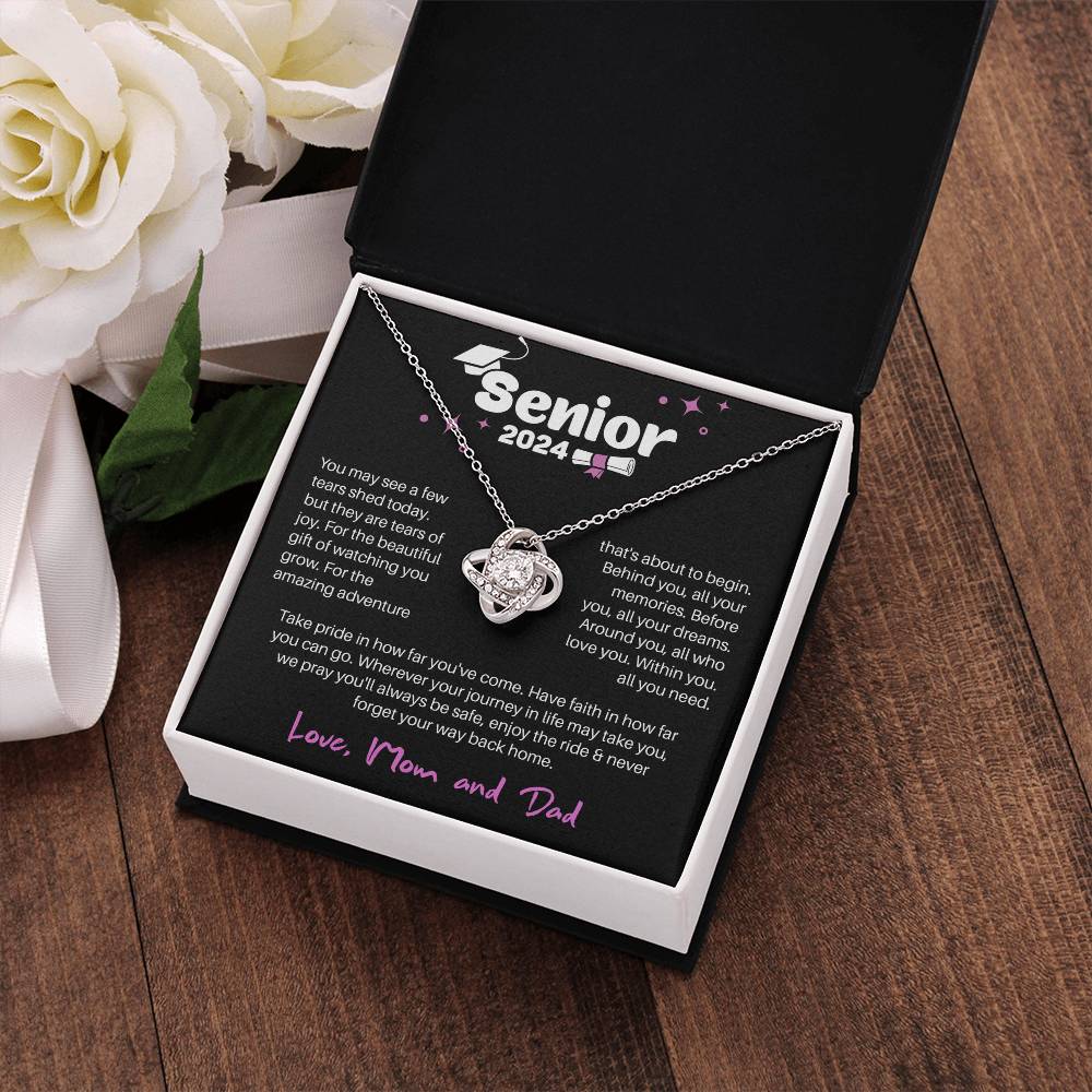 GRADUATION ADVENTURE FOR HER LOVE KNOT NECKLACE