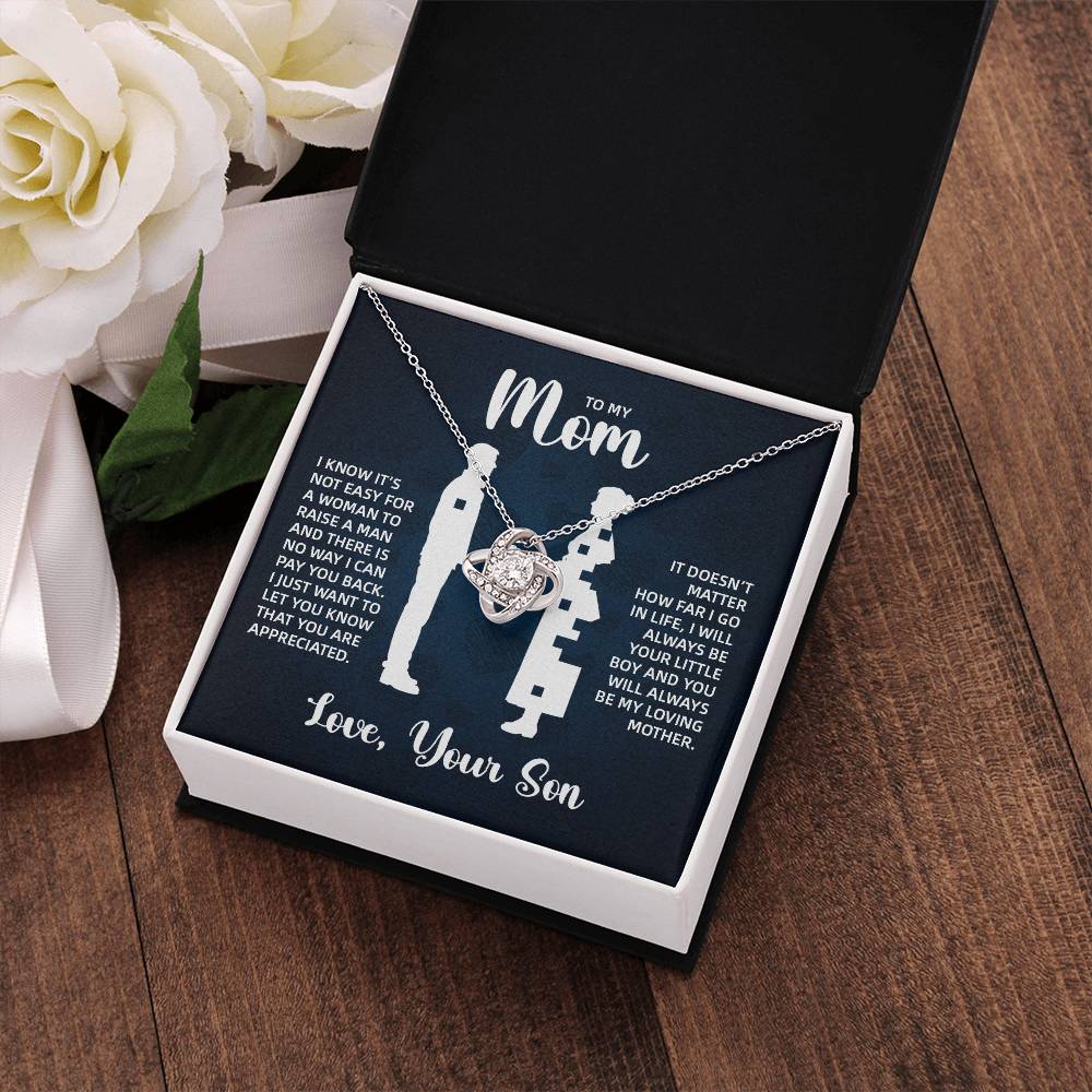 TO MY MOM LITTLE BOY BLUE LOVE KNOT