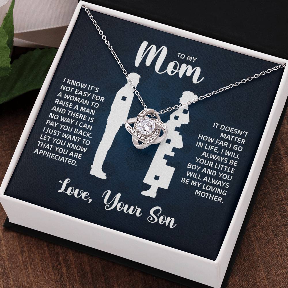 TO MY MOM LITTLE BOY BLUE LOVE KNOT