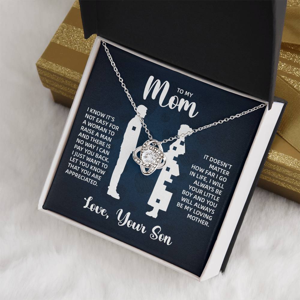 TO MY MOM LITTLE BOY BLUE LOVE KNOT