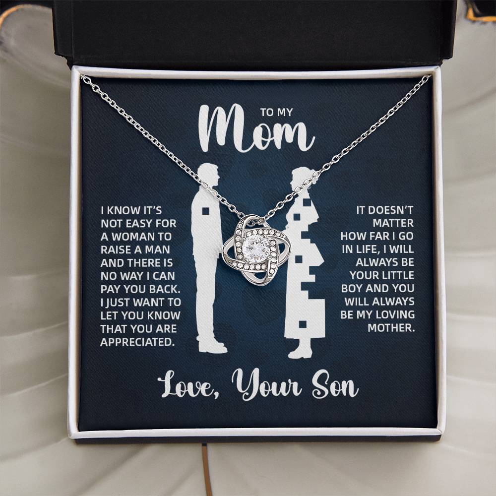 TO MY MOM LITTLE BOY BLUE LOVE KNOT