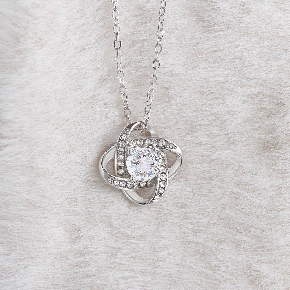 TO MY BEAUTIFUL WIFE RATHER LOVE KNOT NECKLACE GIFT SET