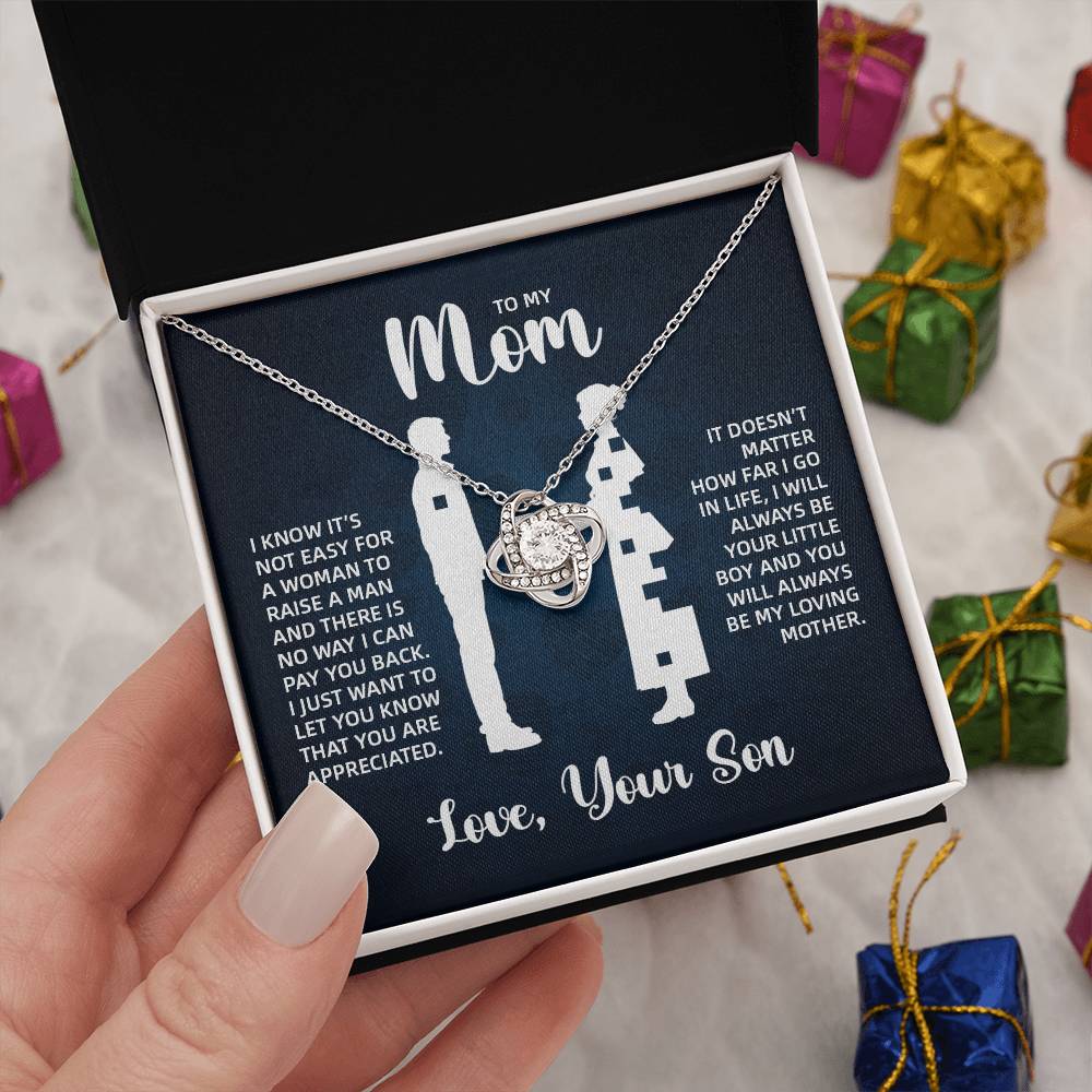 TO MY MOM LITTLE BOY BLUE LOVE KNOT