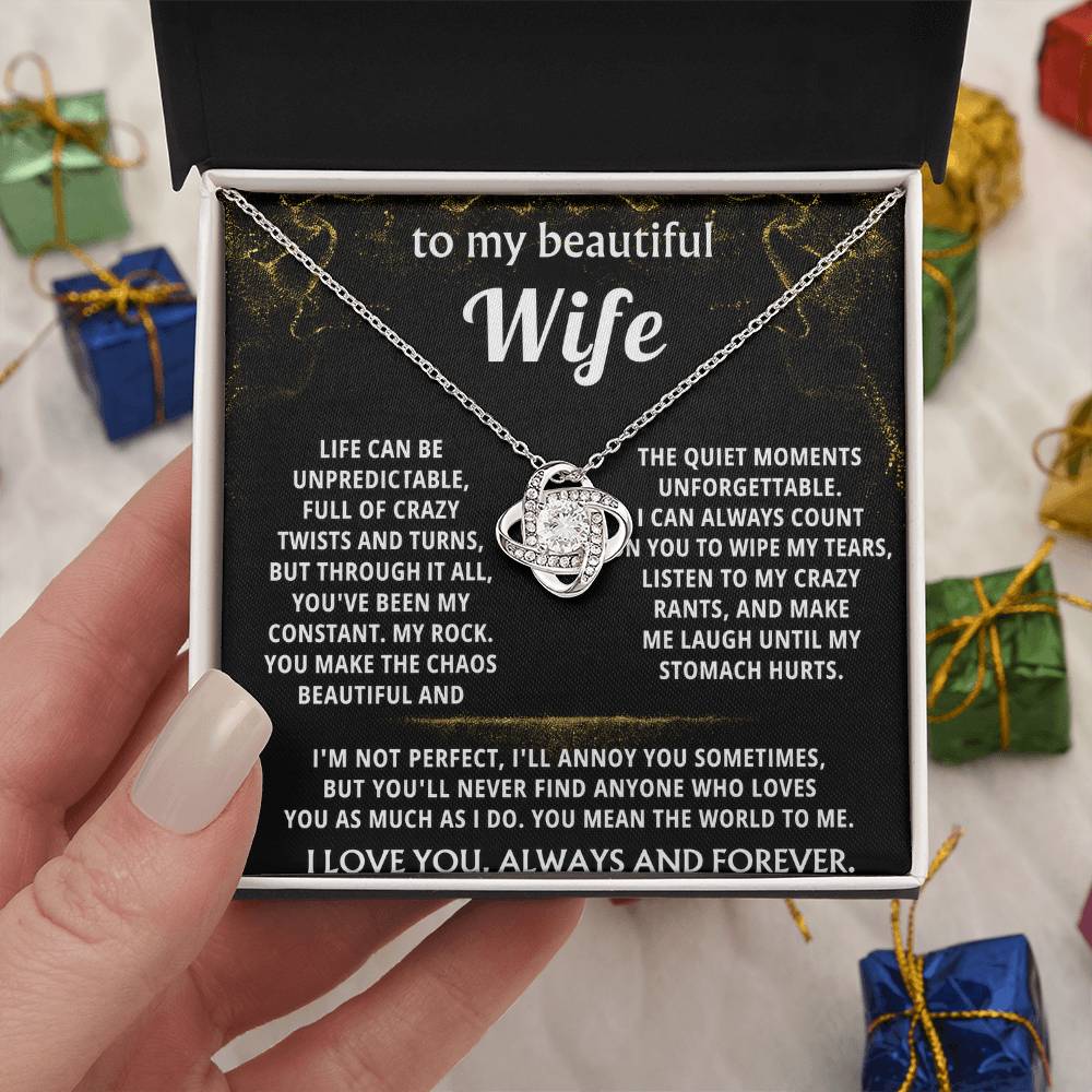 To My Wife, You are my constant, my rock.