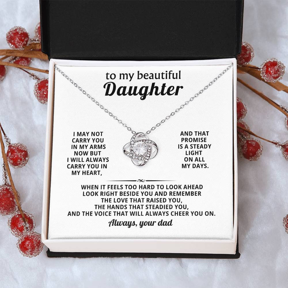 To my beautiful Daughter, I may not carry you in my arms now but I will always carry you in my heart