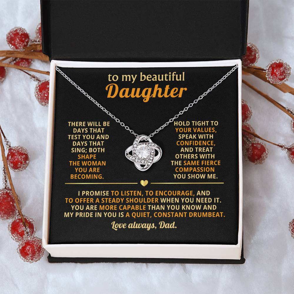 To my beautiful Daughter,ou are more capable than you know and my pride in you is a quiet