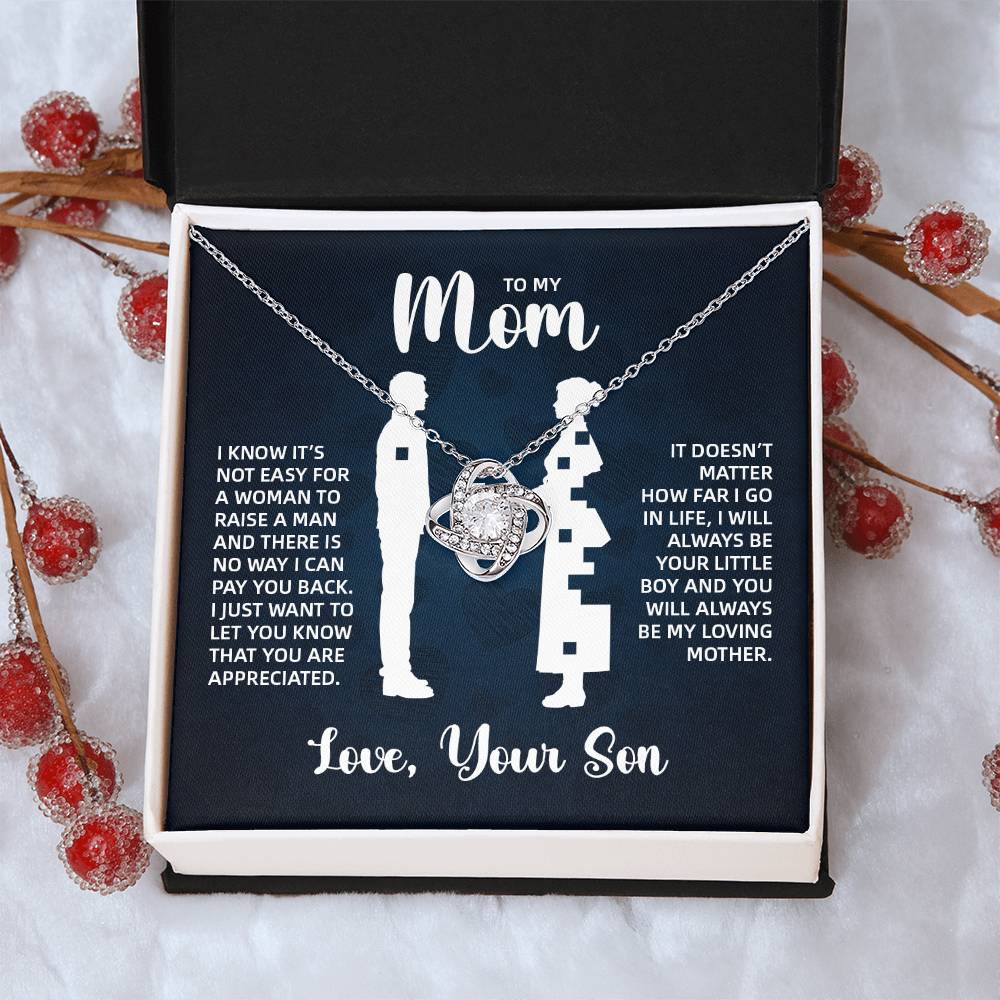 TO MY MOM LITTLE BOY BLUE LOVE KNOT