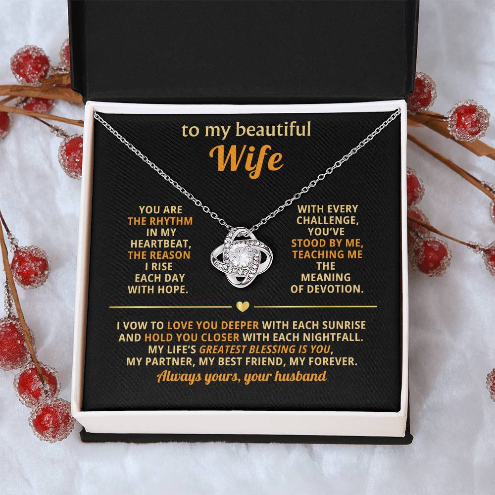 To my beautiful Wife, You are the rhythm in my heartbeat