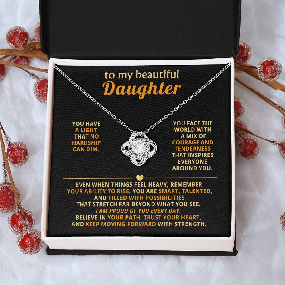 To my beautiful Daughter,You are smart, talented, and filled with possibilities