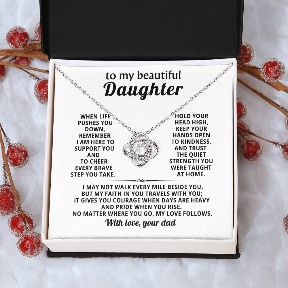 To my beautiful Daughter, My faith in you travels with you