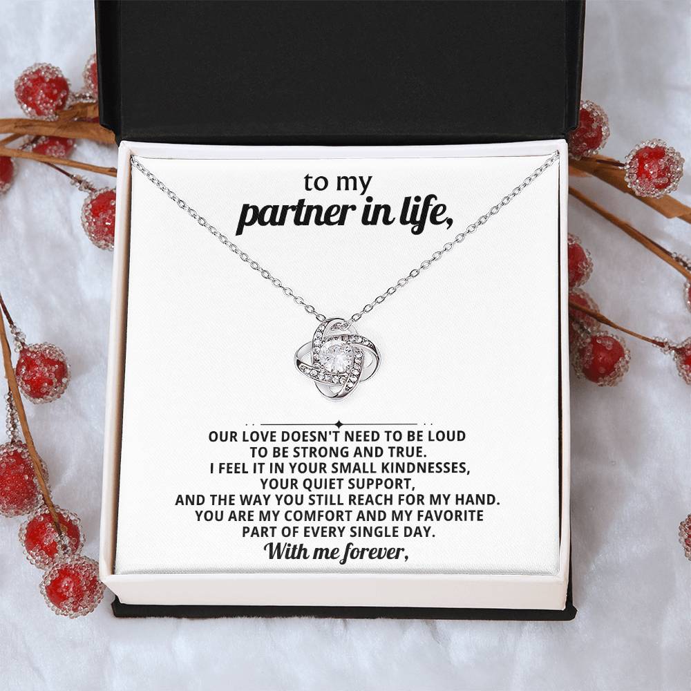 To my partner in life, You are my comfort and my favorite part of every single day