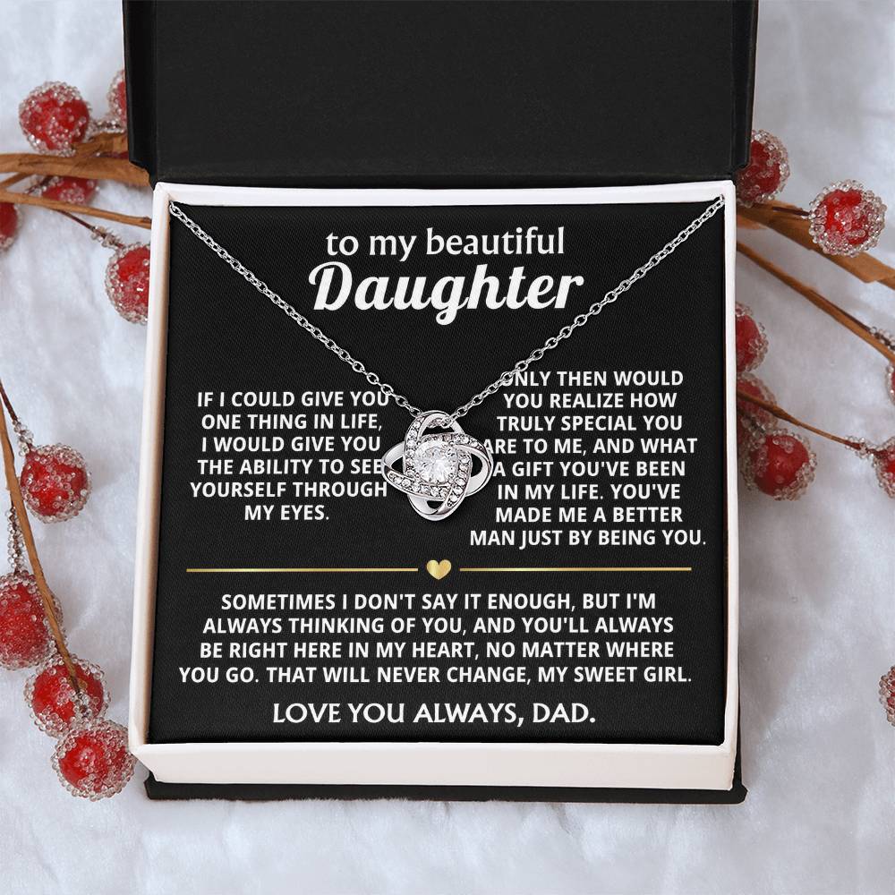 To My Beautiful Daughter, You're a special gift in my life.