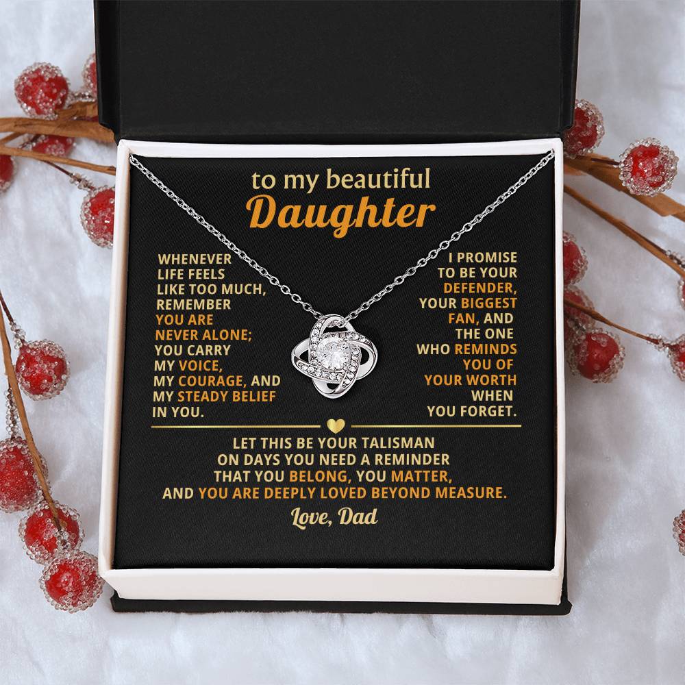 To my beautiful Daughter, I promise to be your defender, your biggest fan