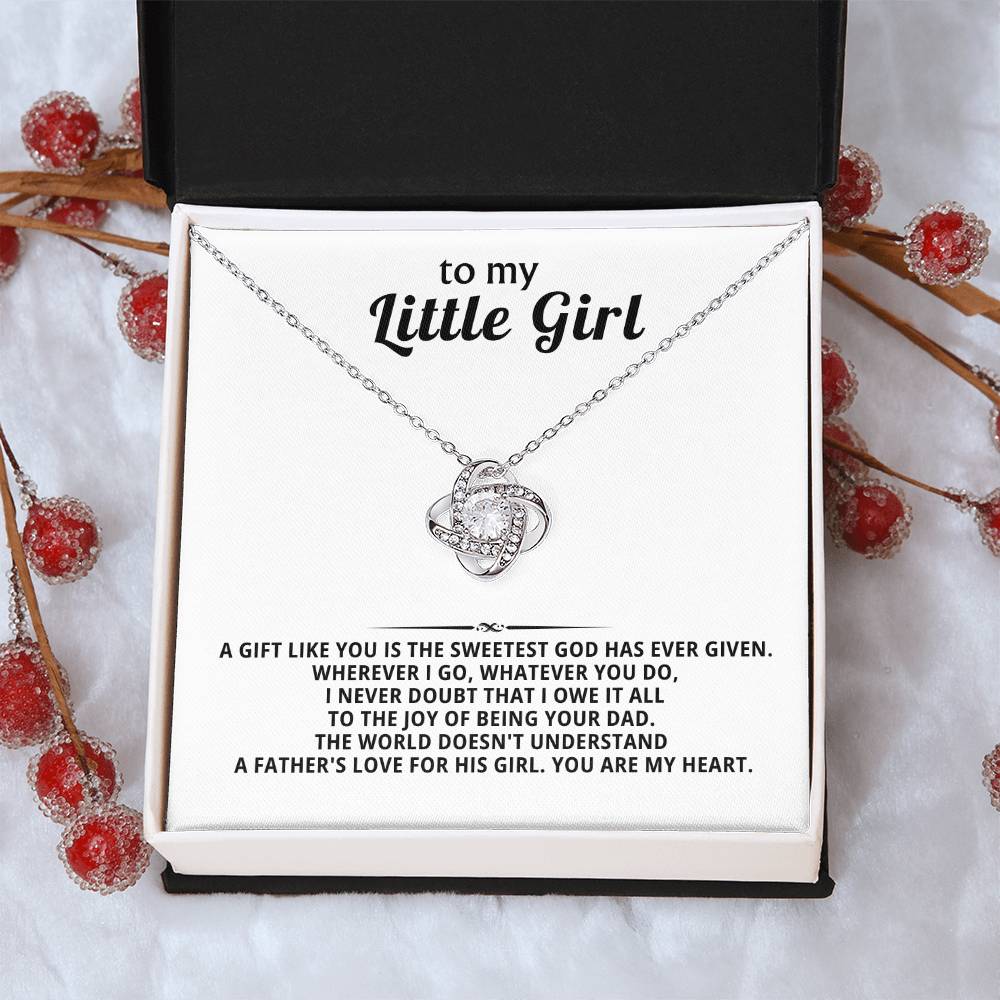 To My Little Girl, gift like you is the sweetest God has ever given