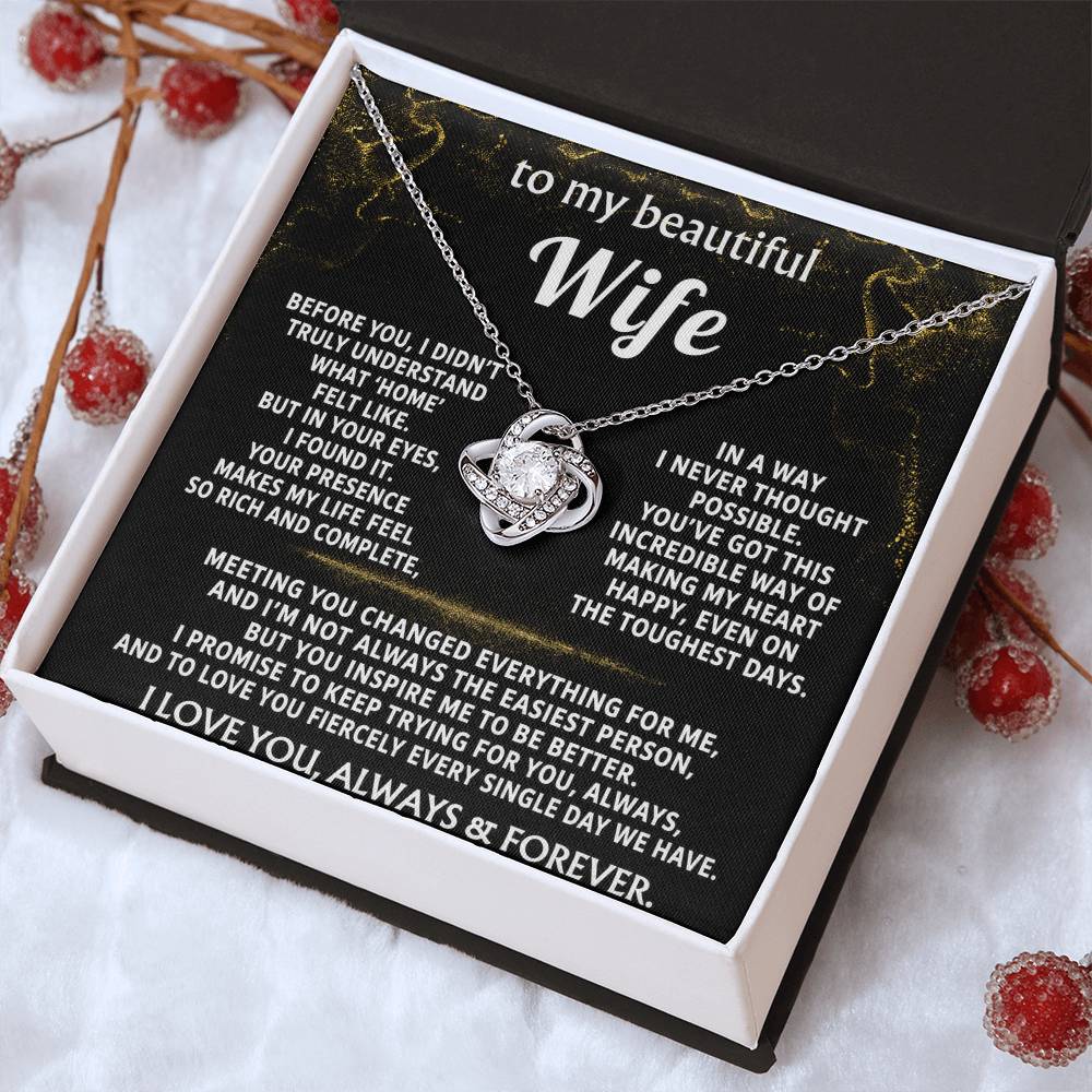 To My Wife, My heart found home in you.