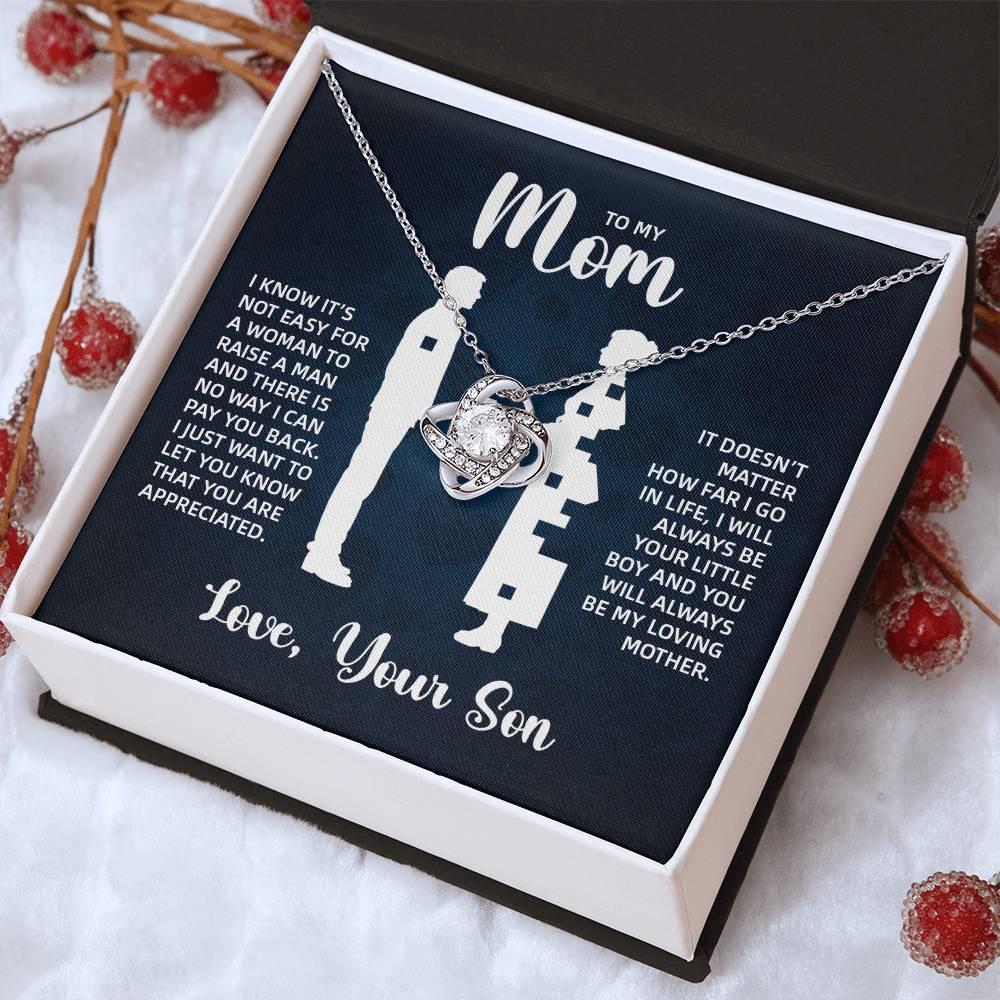 TO MY MOM LITTLE BOY BLUE LOVE KNOT