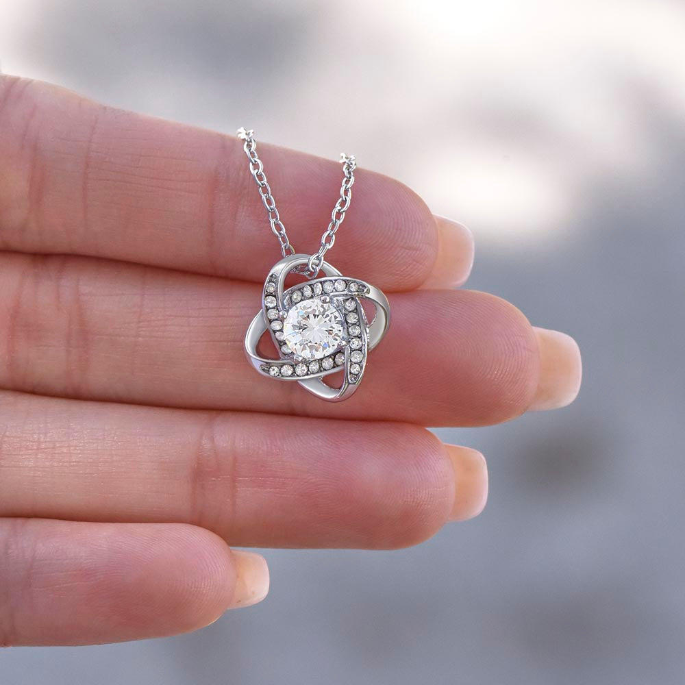 TO MY BEAUTIFUL WIFE RATHER LOVE KNOT NECKLACE GIFT SET