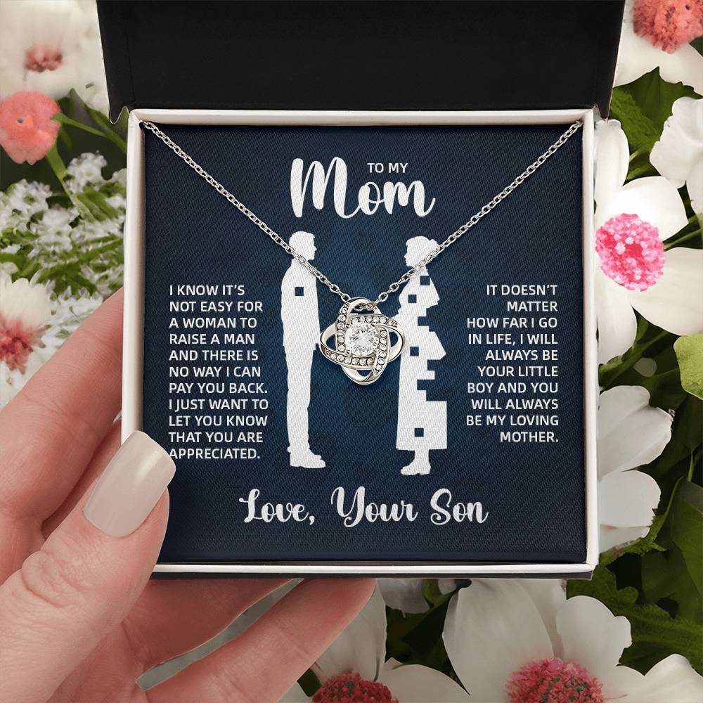 TO MY MOM LITTLE BOY BLUE LOVE KNOT
