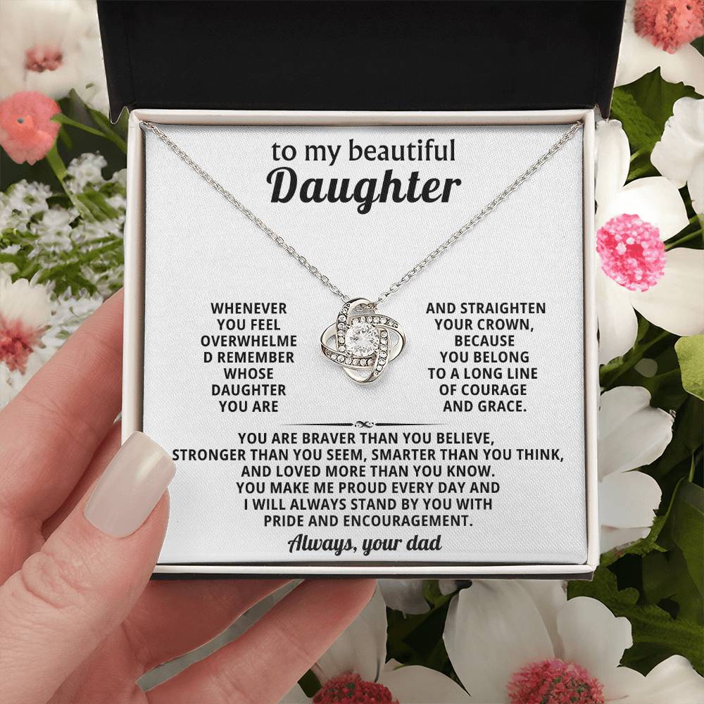 To my beautiful Daughter, You belong to a long line of courage and grace
