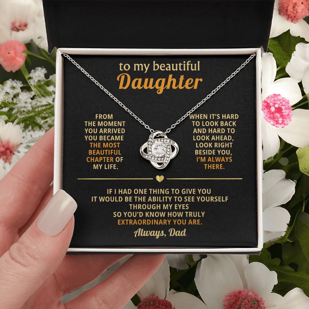To my beautiful daughter, You became the most beautiful chapter of my life