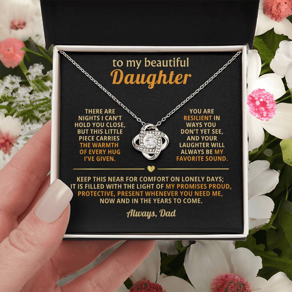 To my beautiful Daughter, This little piece carries the warmth of every hug I’ve given