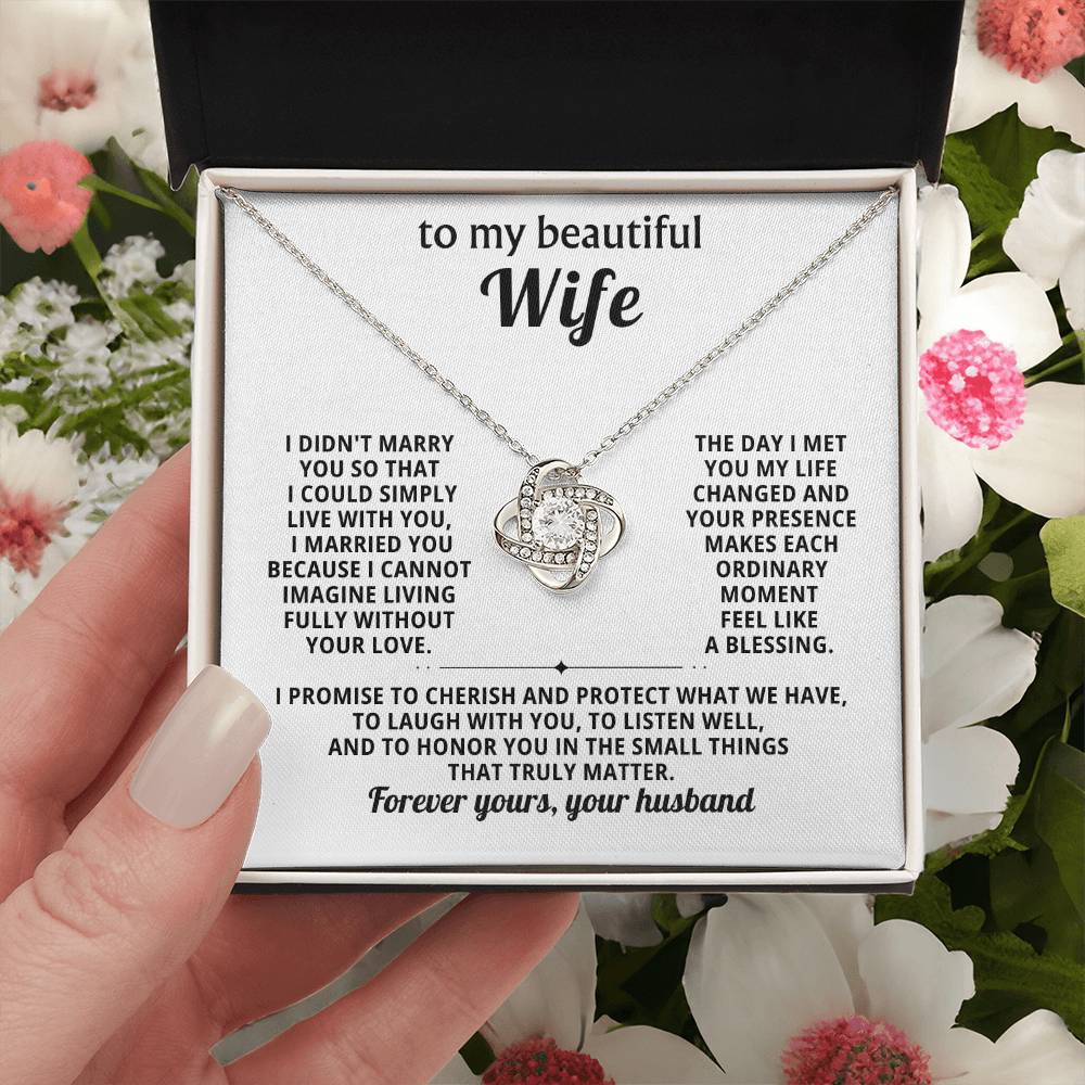 To my beautiful Wife, I promise to cherish and protect what we have