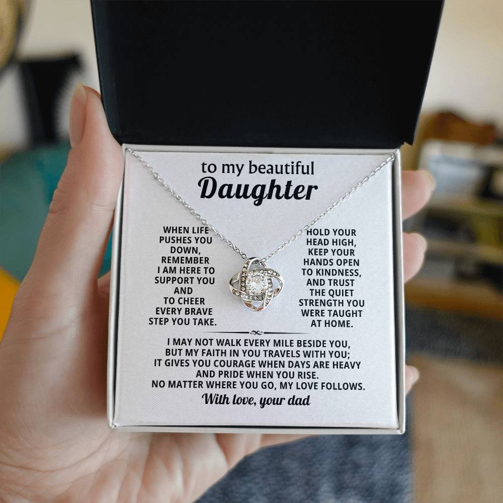 To my beautiful Daughter, My faith in you travels with you