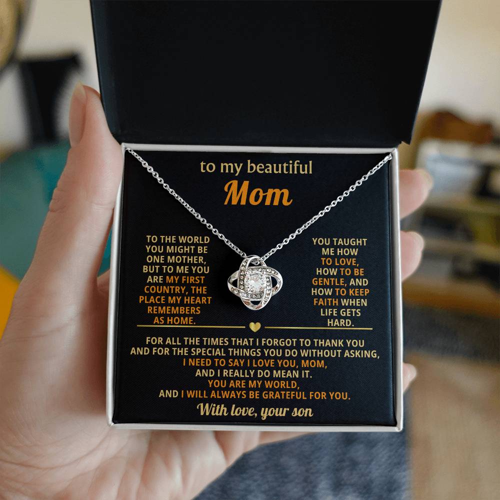 To My Mom, You taught me how to love, how to be gentle